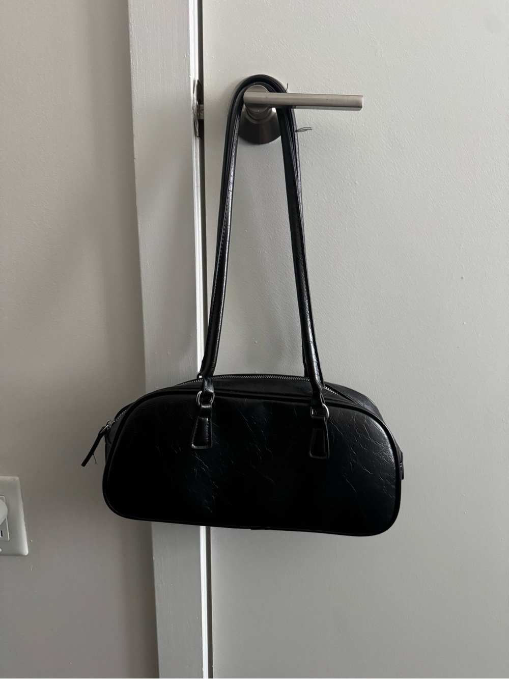 Black bowler bag